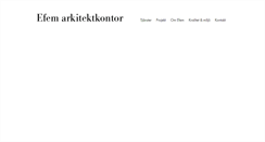 Desktop Screenshot of efemarkitektkontor.se