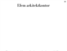 Tablet Screenshot of efemarkitektkontor.se